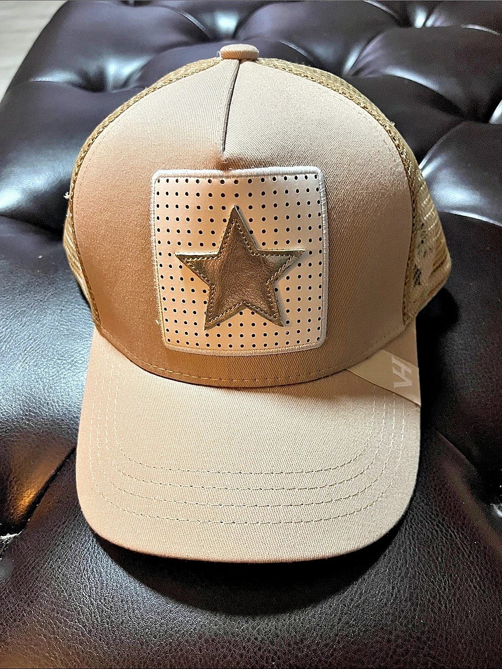 Vintage Havana Star Patch Trucker Hat Brown